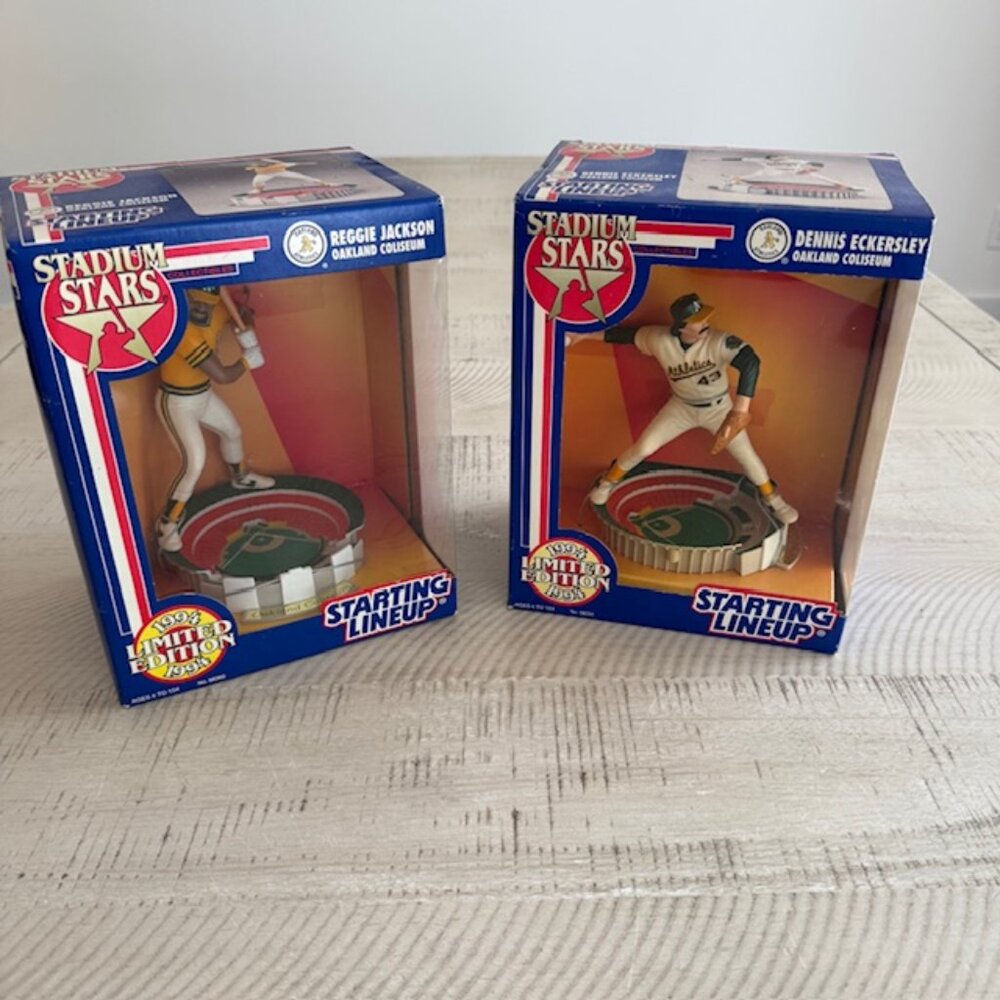 Vtg 1994 Stadium Stars Oakland Coliseum Reggie Jackson/Dennis Eckersley (NIB)